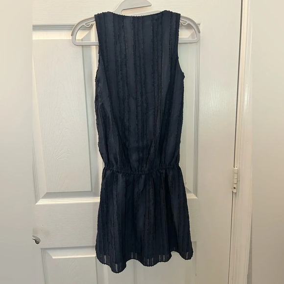 ! Parker Dresses Parker Ny Navy Wrap-Front Blouson Dress xs - Picture 4 of 5